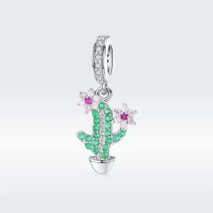 (image for) Pandora Style Silver Cactus Dangle - BSC121