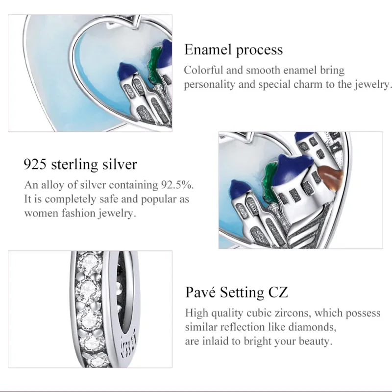 (image for) Pandora Style Silver Charming Scenery Dangle - SCC1742 - View 7