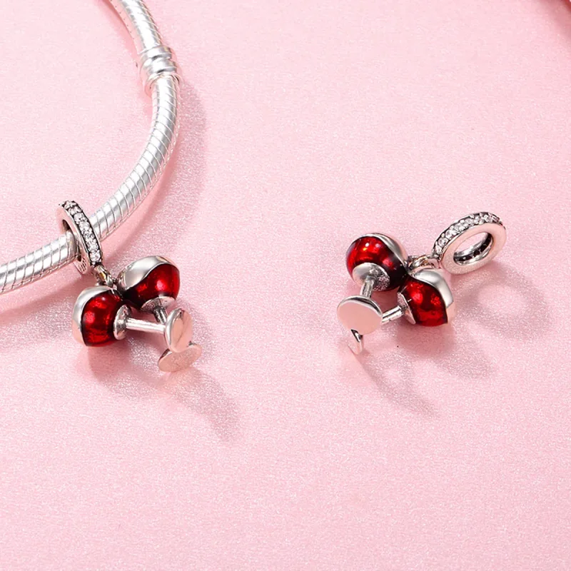 (image for) Pandora Style Silver Cheers Dangle - SCC478 - View 5