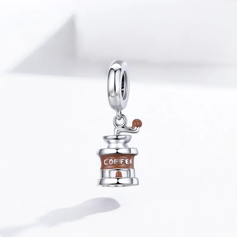 (image for) Pandora Style Silver Coffee Grinder Dangle - BSC170 - View 2