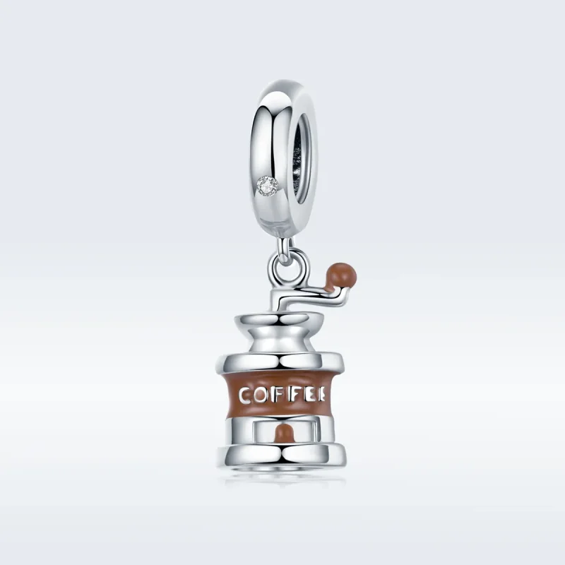 (image for) Pandora Style Silver Coffee Grinder Dangle - BSC170 - View 5