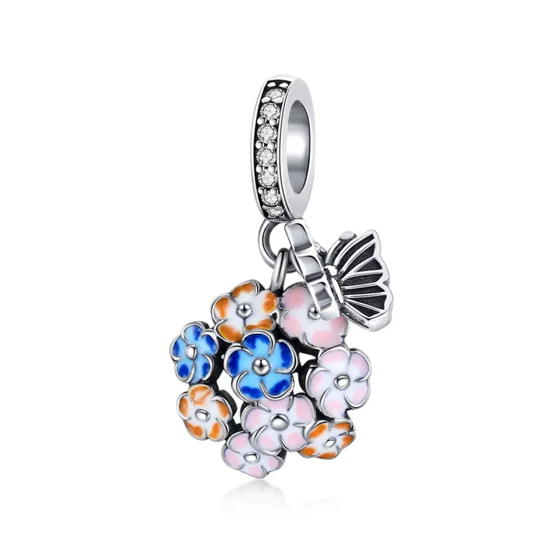 (image for) Pandora Style Silver Colorful Garden Dangle - SCC1702