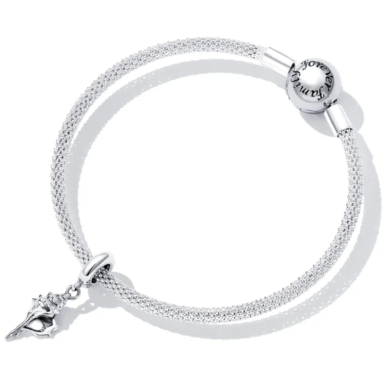 (image for) Pandora Style Silver Conch Dangle - SCC2235 - View 5