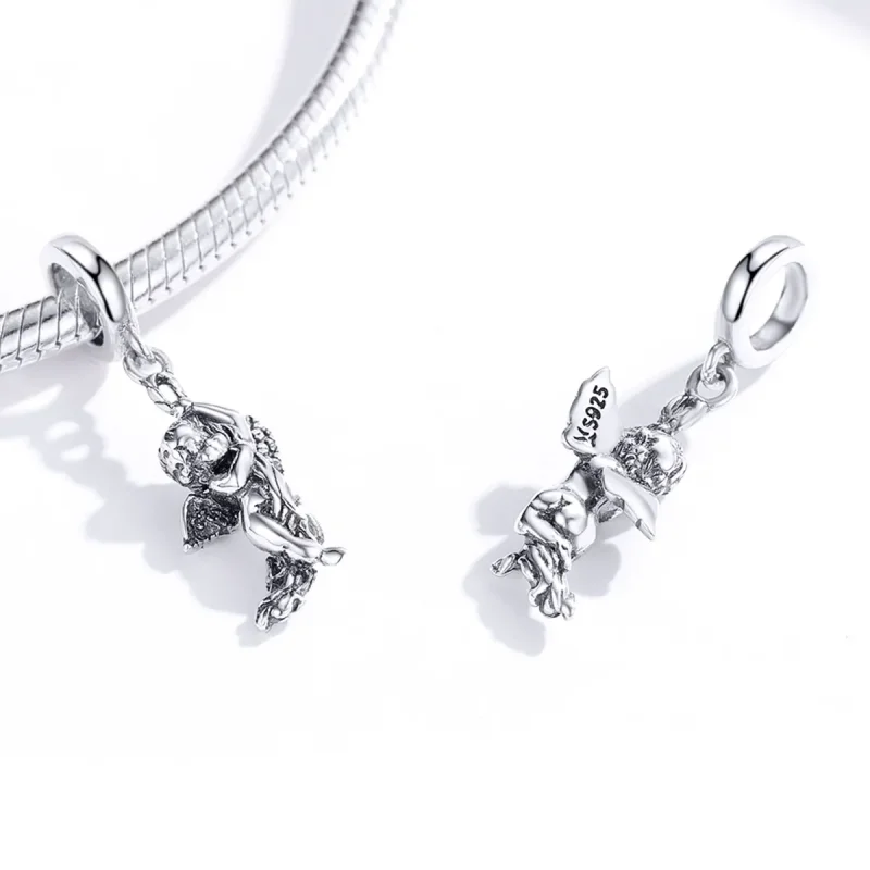 (image for) Pandora Style Silver Cupid Dangle - SCC1405 - View 4