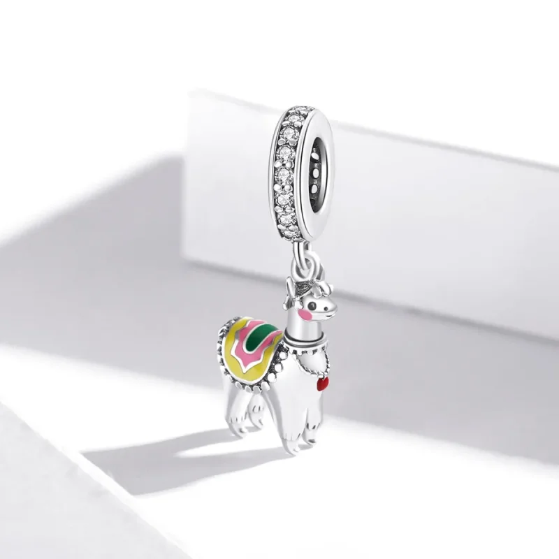 (image for) Pandora Style Silver Cute Alpaca Dangle - SCC1737 - View 2