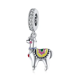 (image for) Pandora Style Silver Cute Alpaca Dangle - SCC1737