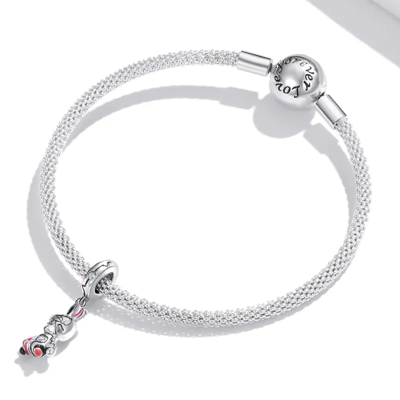 (image for) Pandora Style Silver Cyberpunk - Mechanical Rabbit Dangle - SCC1841 - View 3