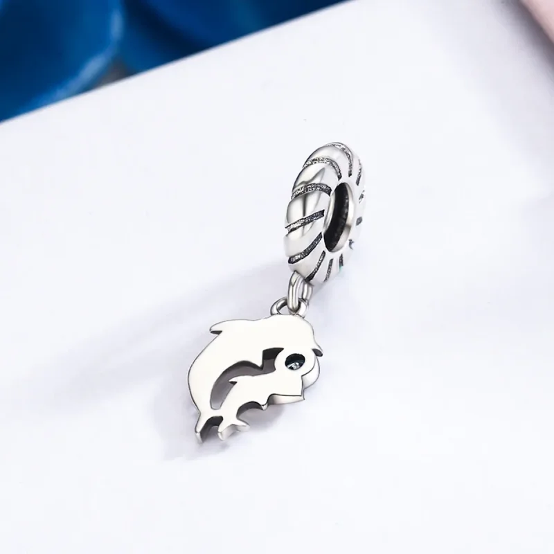 (image for) Pandora Style Silver Dolphin Dangle - SCC264 - View 4