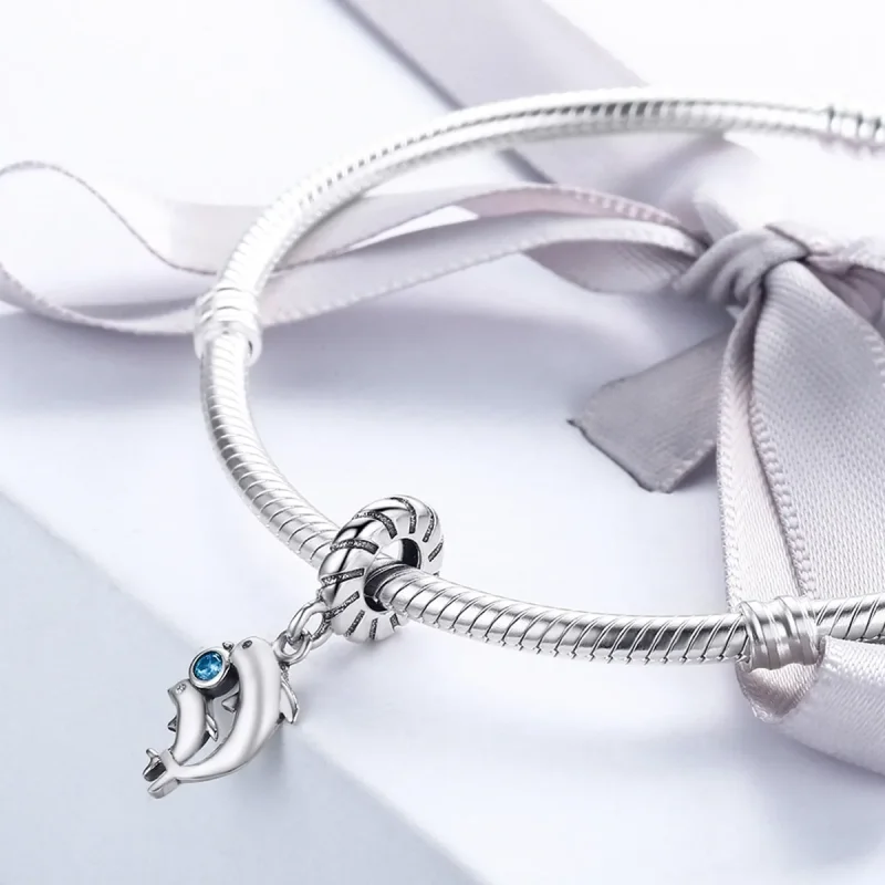 (image for) Pandora Style Silver Dolphin Dangle - SCC264 - View 5