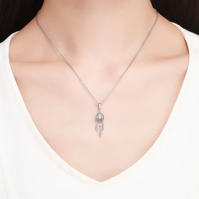(image for) Pandora Style Silver Dreamcatcher Dangle - SCC961 - View 5
