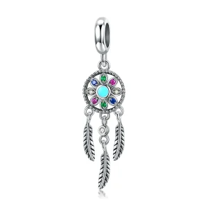 (image for) Pandora Style Silver Dreamcatcher Dangle - SCC961
