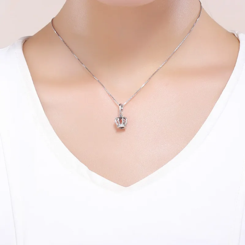 (image for) Pandora Style Silver Elegant Crown Dangle - SCC781 - View 5