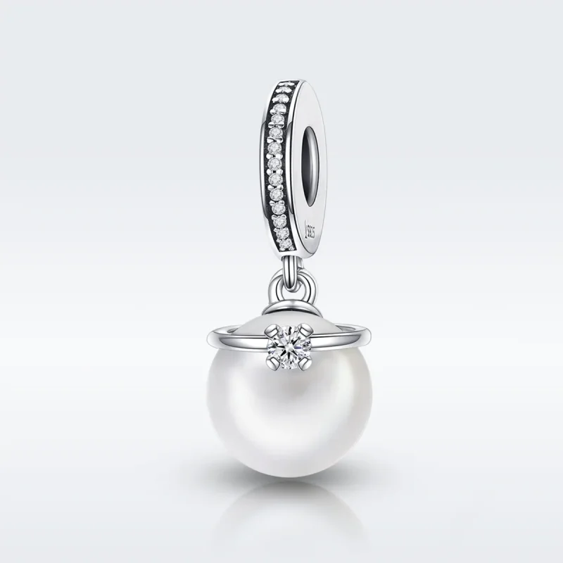 (image for) Pandora Style Silver Elegant Pearls Dangle - SCC137