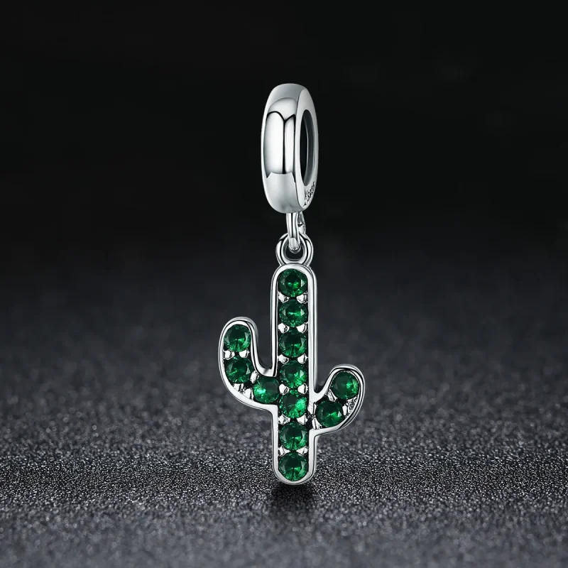 (image for) Pandora Style Silver Fresh Cactus Dangle - SCC515 - View 2
