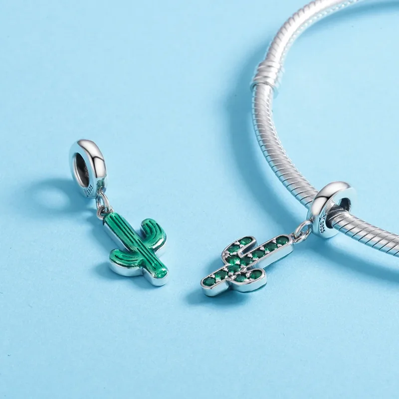 (image for) Pandora Style Silver Fresh Cactus Dangle - SCC515 - View 5