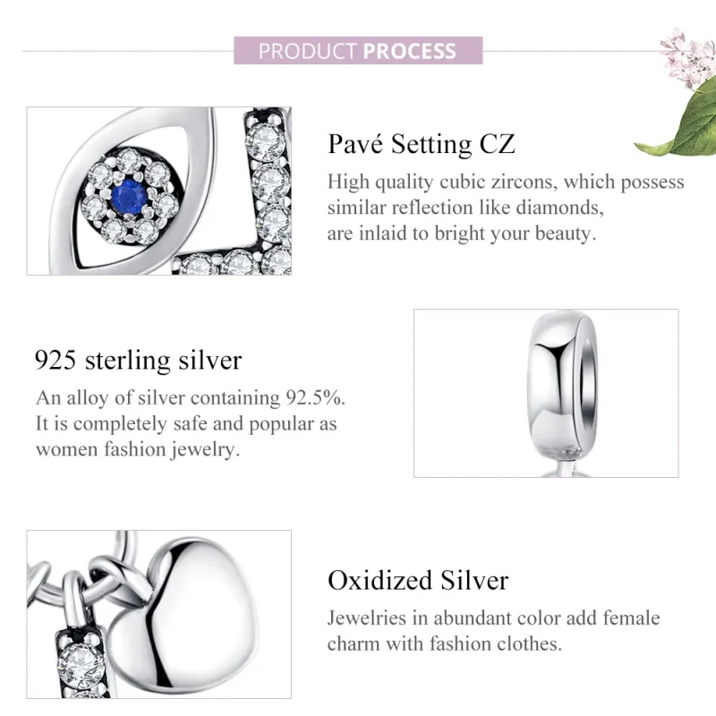 (image for) Pandora Style Silver Guardian Dangle - SCC1327 - View 8