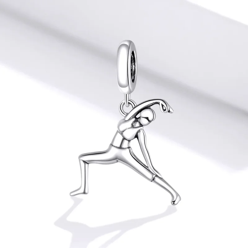 (image for) Pandora Style Silver Gymnastics Dangle - BSC386 - View 2