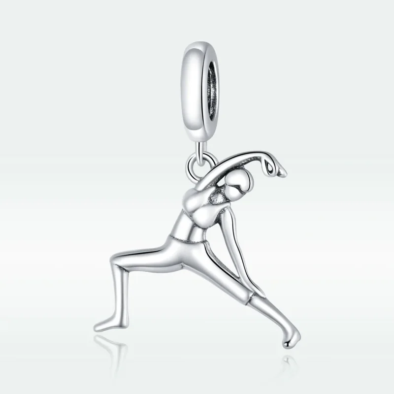 (image for) Pandora Style Silver Gymnastics Dangle - BSC386 - View 5