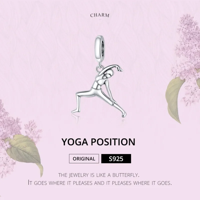 (image for) Pandora Style Silver Gymnastics Dangle - BSC386 - View 6