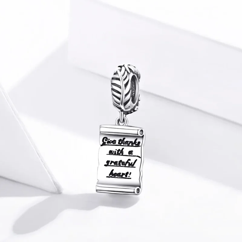 (image for) Pandora Style Silver Handwritten Letter Dangle - SCC1605 - View 2