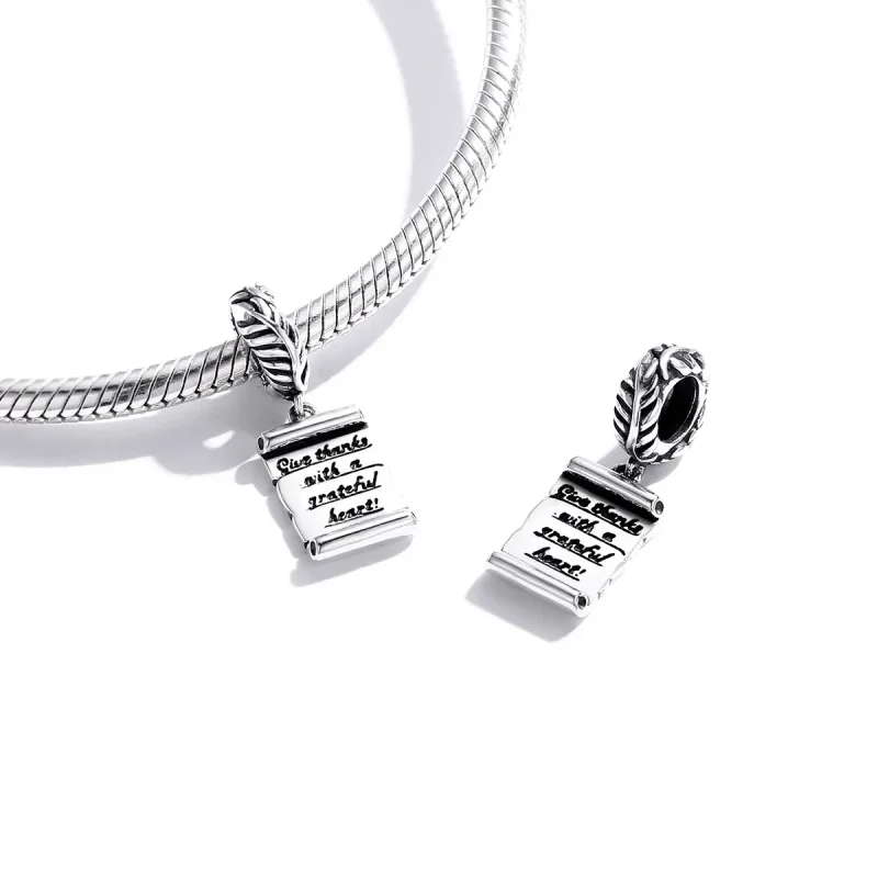 (image for) Pandora Style Silver Handwritten Letter Dangle - SCC1605 - View 4