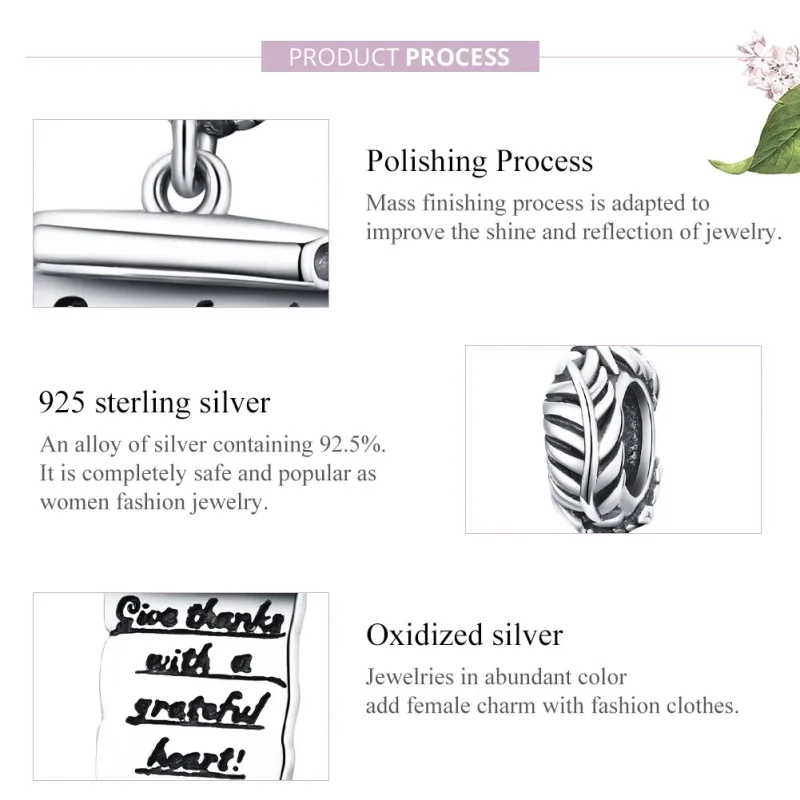 (image for) Pandora Style Silver Handwritten Letter Dangle - SCC1605 - View 8