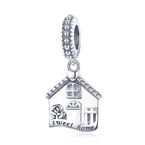 (image for) Pandora Style Silver Happy House Dangle - SCC913