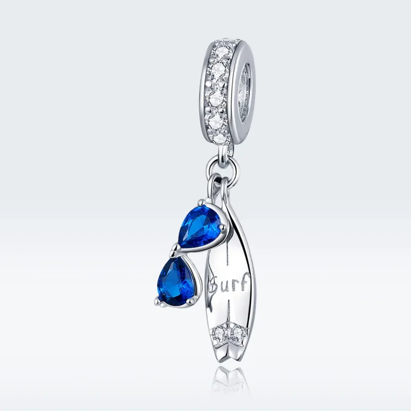 (image for) Pandora Style Silver Happy Surfing Dangle - BSC263 - View 5