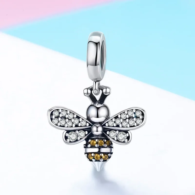(image for) Pandora Style Silver Honey Dangle - SCC821 - View 2