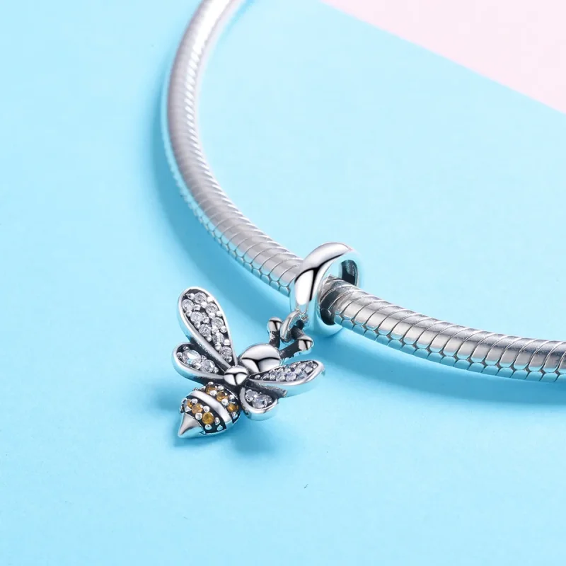 (image for) Pandora Style Silver Honey Dangle - SCC821 - View 3