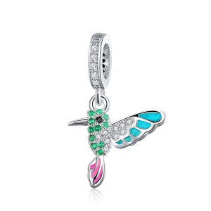 (image for) Pandora Style Silver Kingfisher Dangle - SCC991