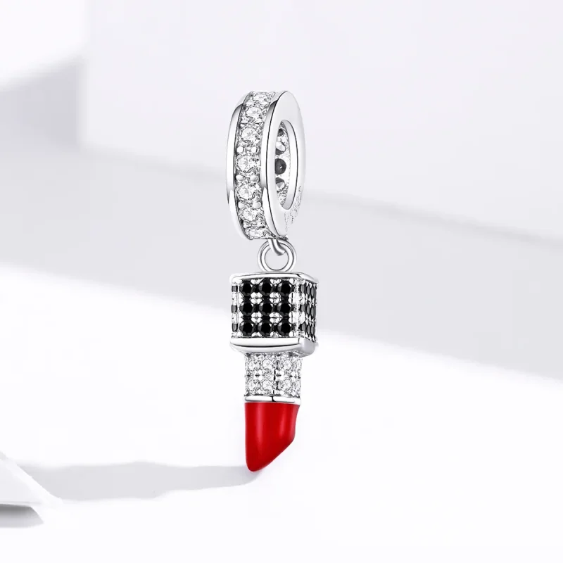(image for) Pandora Style Silver Lipstick Dangle - SCC1392 - View 2