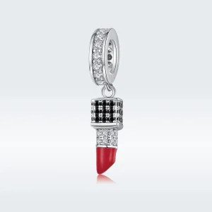 (image for) Pandora Style Silver Lipstick Dangle - SCC1392