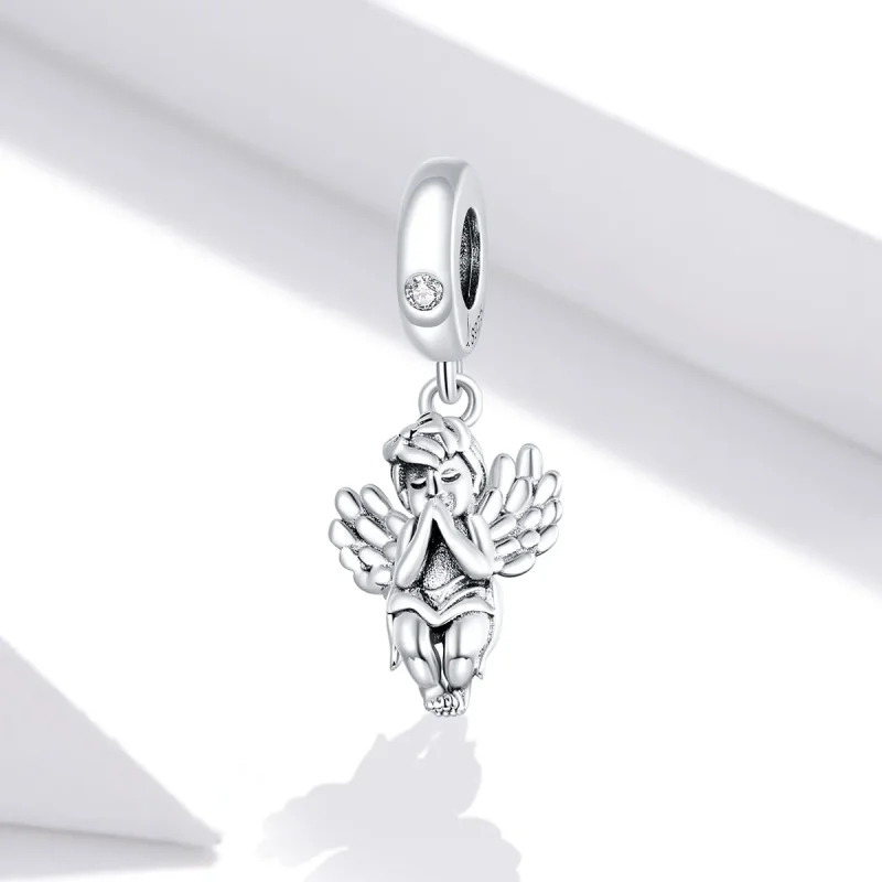 (image for) Pandora Style Silver Little Angel Dangle - SCC1686 - View 2