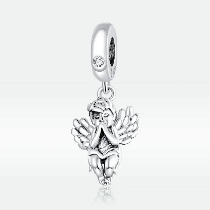 (image for) Pandora Style Silver Little Angel Dangle - SCC1686 - View 5