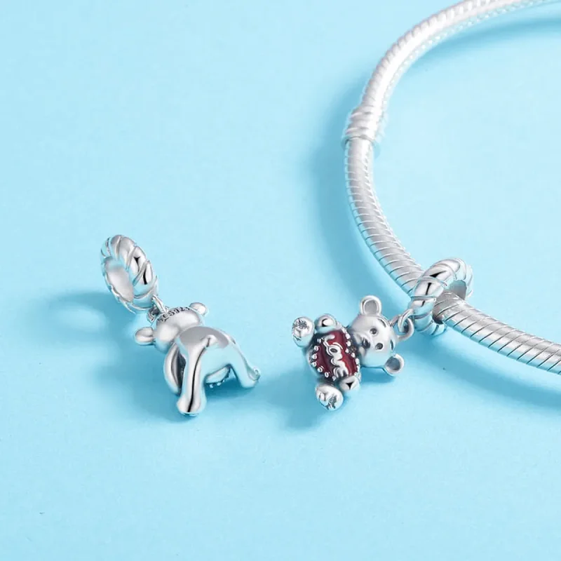 (image for) Pandora Style Silver Little Bear Dangle - SCC521 - View 5