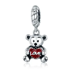 (image for) Pandora Style Silver Little Bear Dangle - SCC521