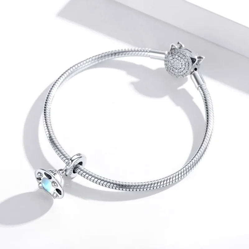 (image for) Pandora Style Silver Little Spaceship Dangle - SCC1696 - View 3
