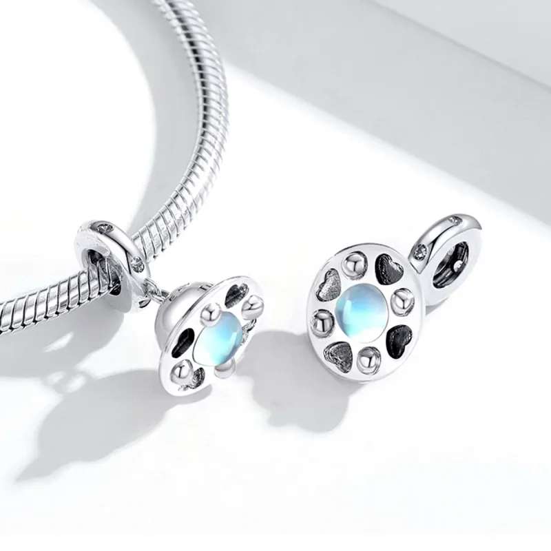 (image for) Pandora Style Silver Little Spaceship Dangle - SCC1696 - View 4
