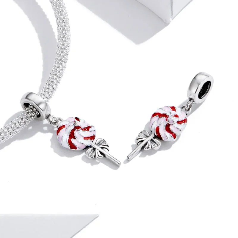 (image for) Pandora Style Silver Lollipop Dangle - SCC1491 - View 2