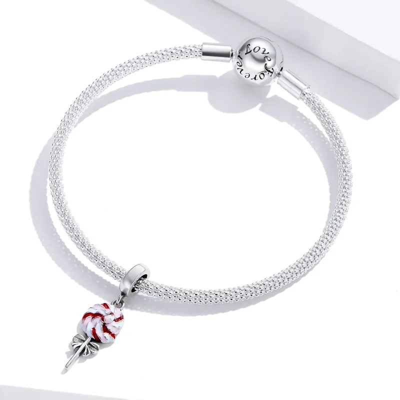 (image for) Pandora Style Silver Lollipop Dangle - SCC1491 - View 4