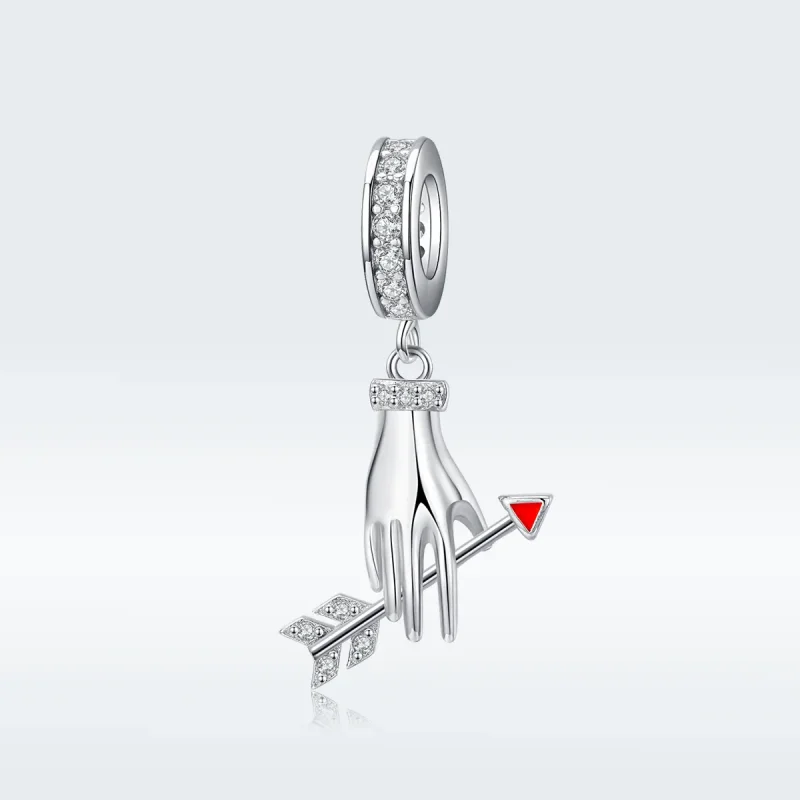 (image for) Pandora Style Silver Love Arrow Dangle - SCC1375 - View 5
