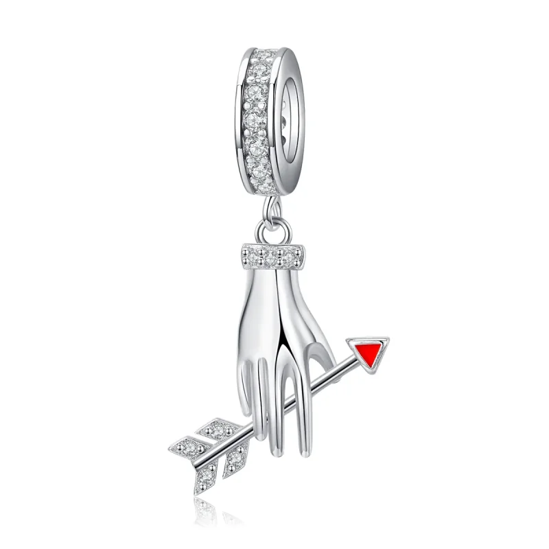 (image for) Pandora Style Silver Love Arrow Dangle - SCC1375