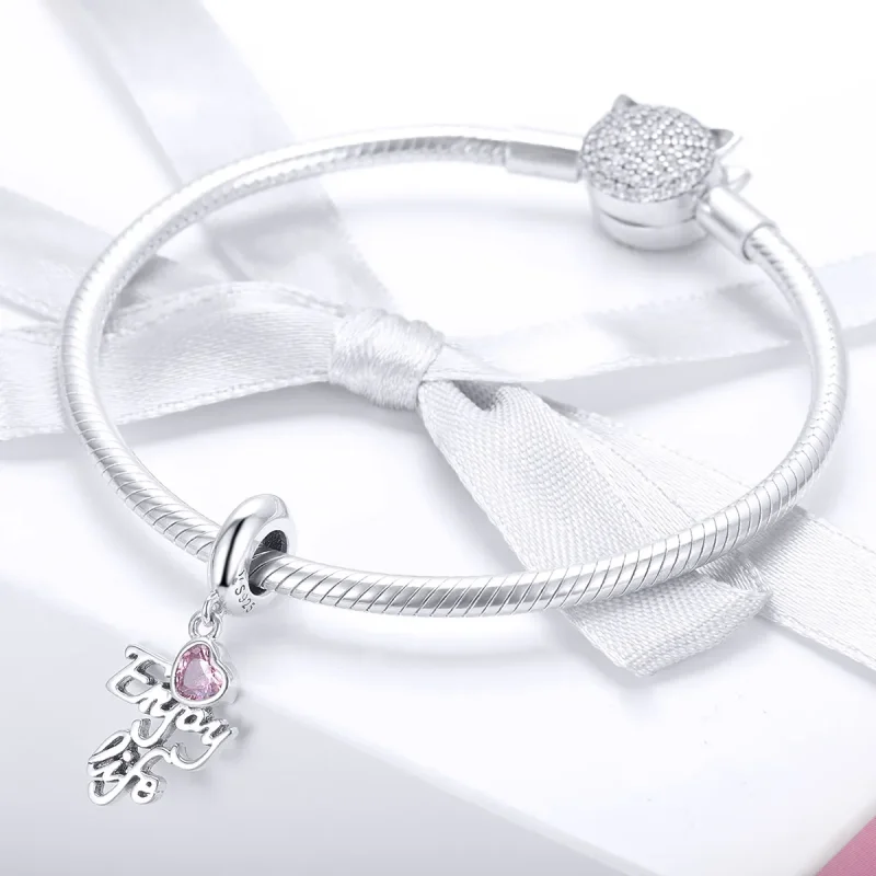 (image for) Pandora Style Silver Love Life Dangle - SCC907 - View 2