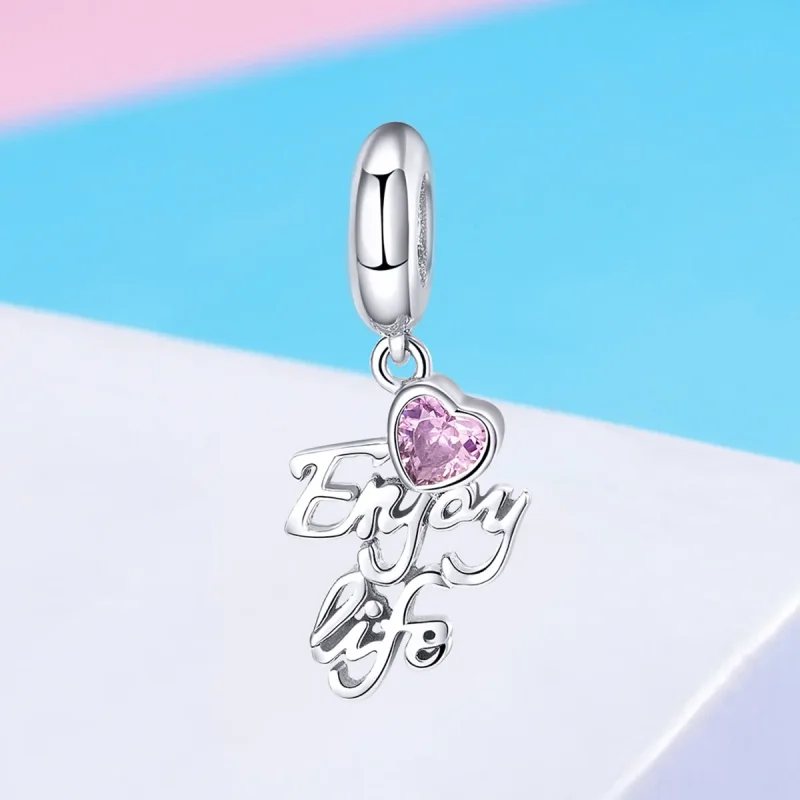 (image for) Pandora Style Silver Love Life Dangle - SCC907 - View 4