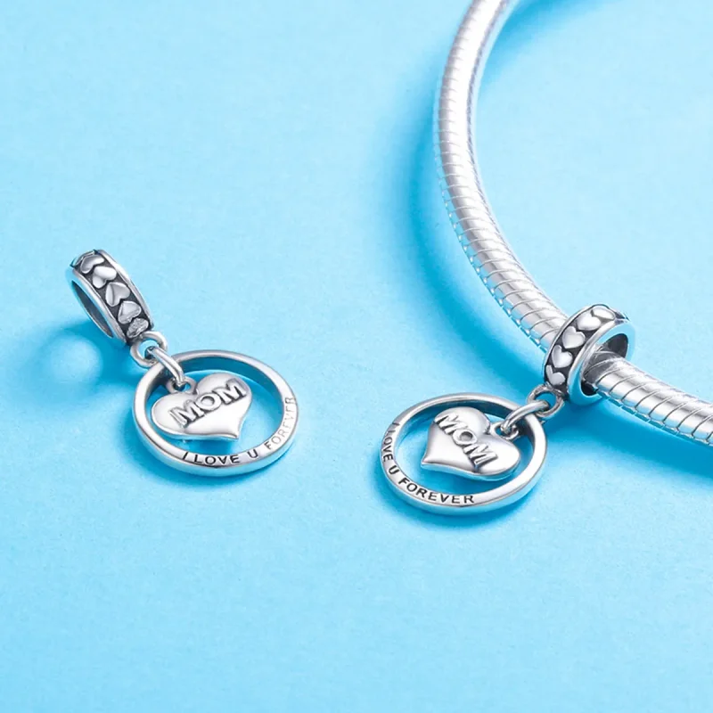 (image for) Pandora Style Silver Love Mom Dangle - SCC649 - View 5