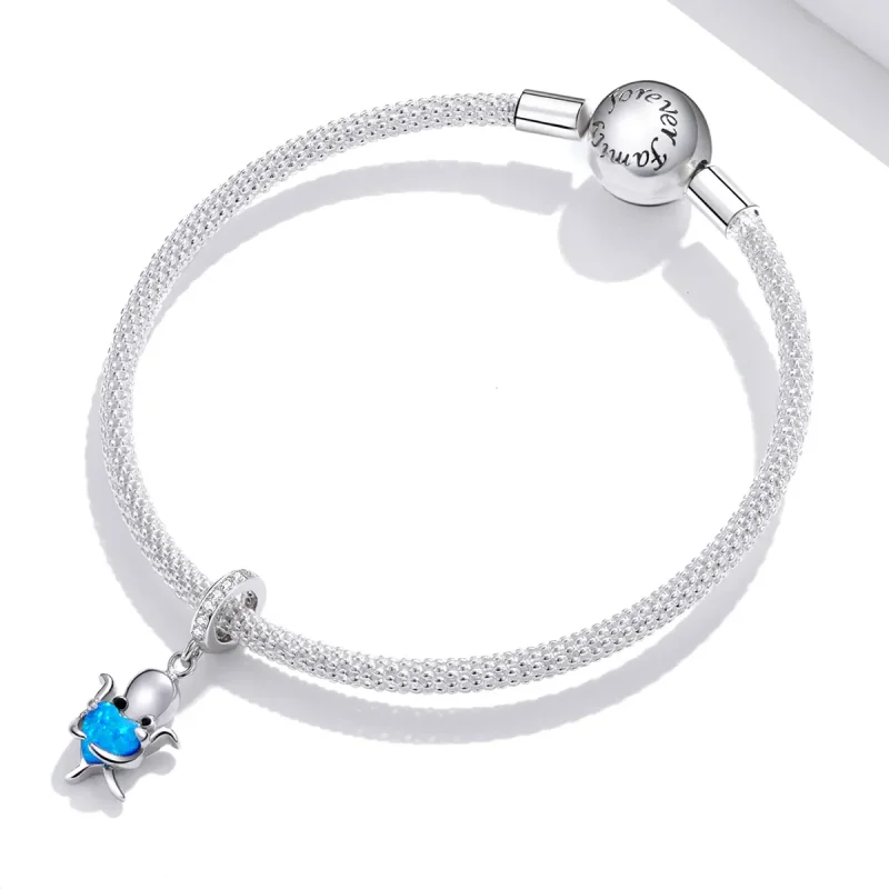 (image for) Pandora Style Silver Lovely Octopus Dangle - SCC1831 - View 3