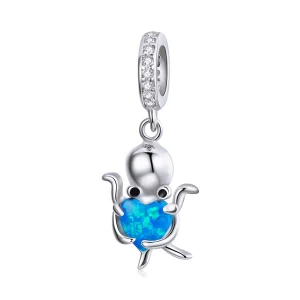 (image for) Pandora Style Silver Lovely Octopus Dangle - SCC1831