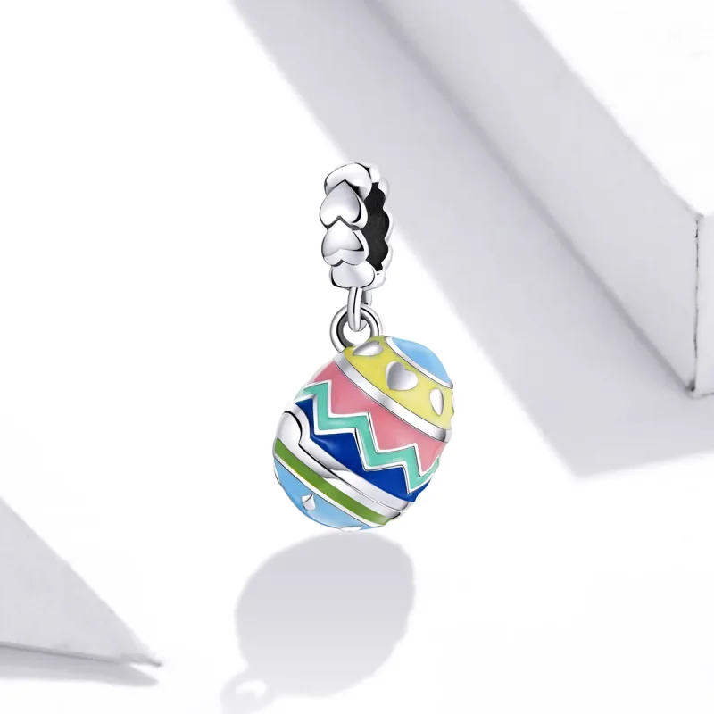 (image for) Pandora Style Silver Lucky Eggs Dangle - SCC1753 - View 2