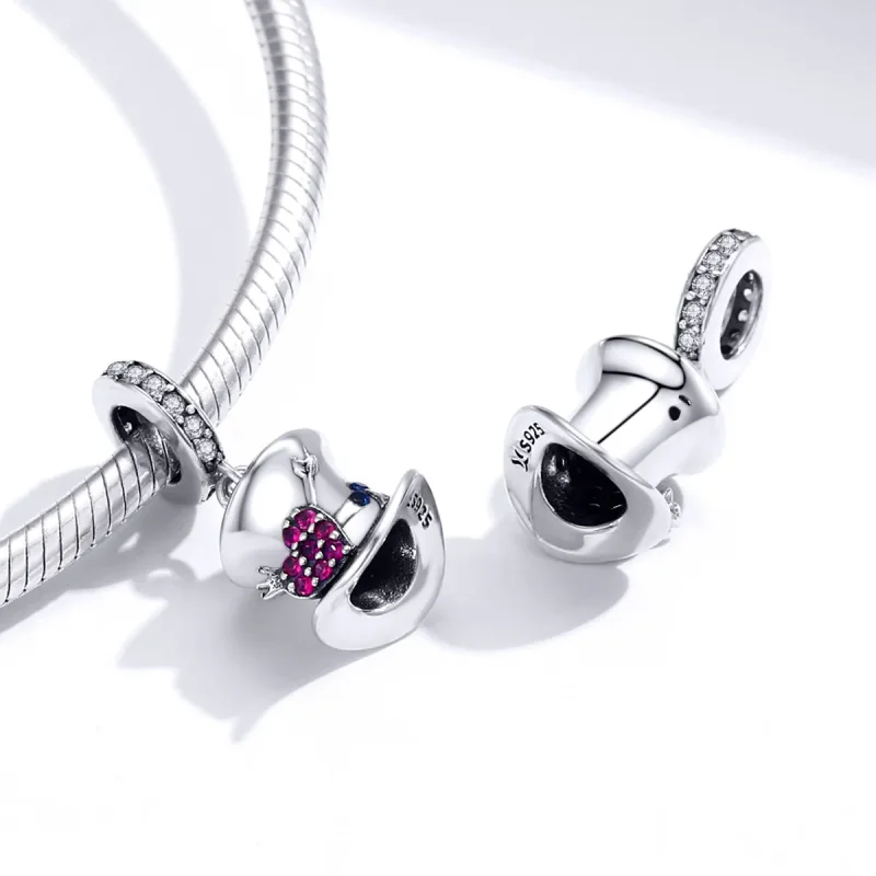 (image for) Pandora Style Silver Magic Hat Dangle - SCC1441 - View 4